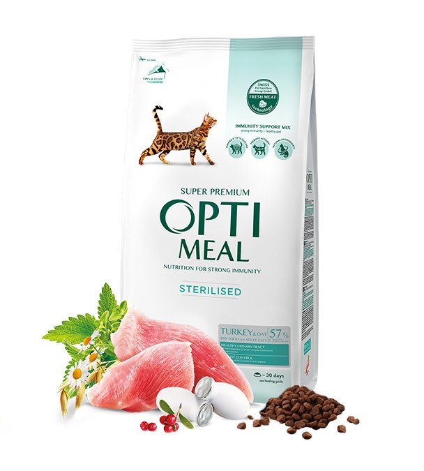 Optimeal Sterilised Indyk I Owies 1,5Kg