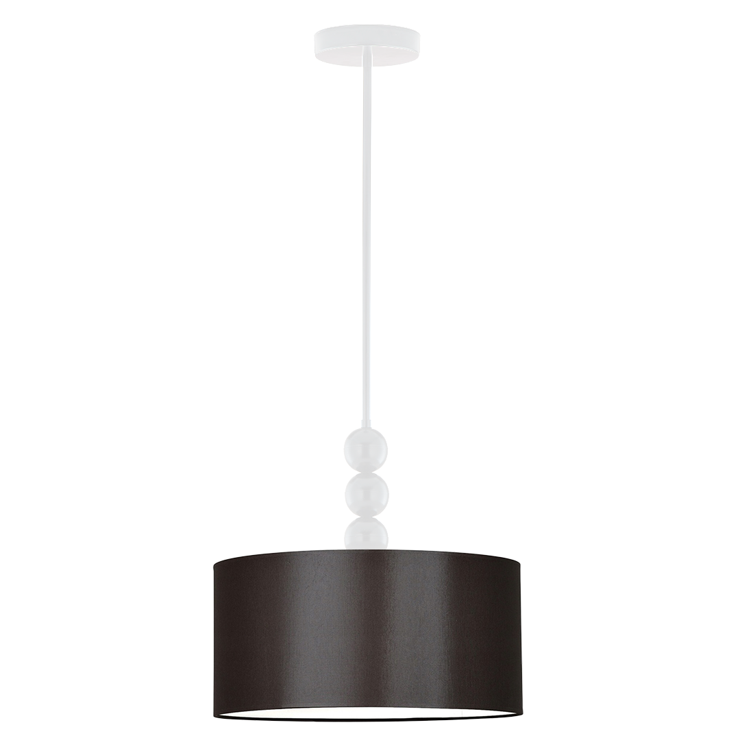 Lampa sufitowa z brązowym kloszem LED SALAMANCA