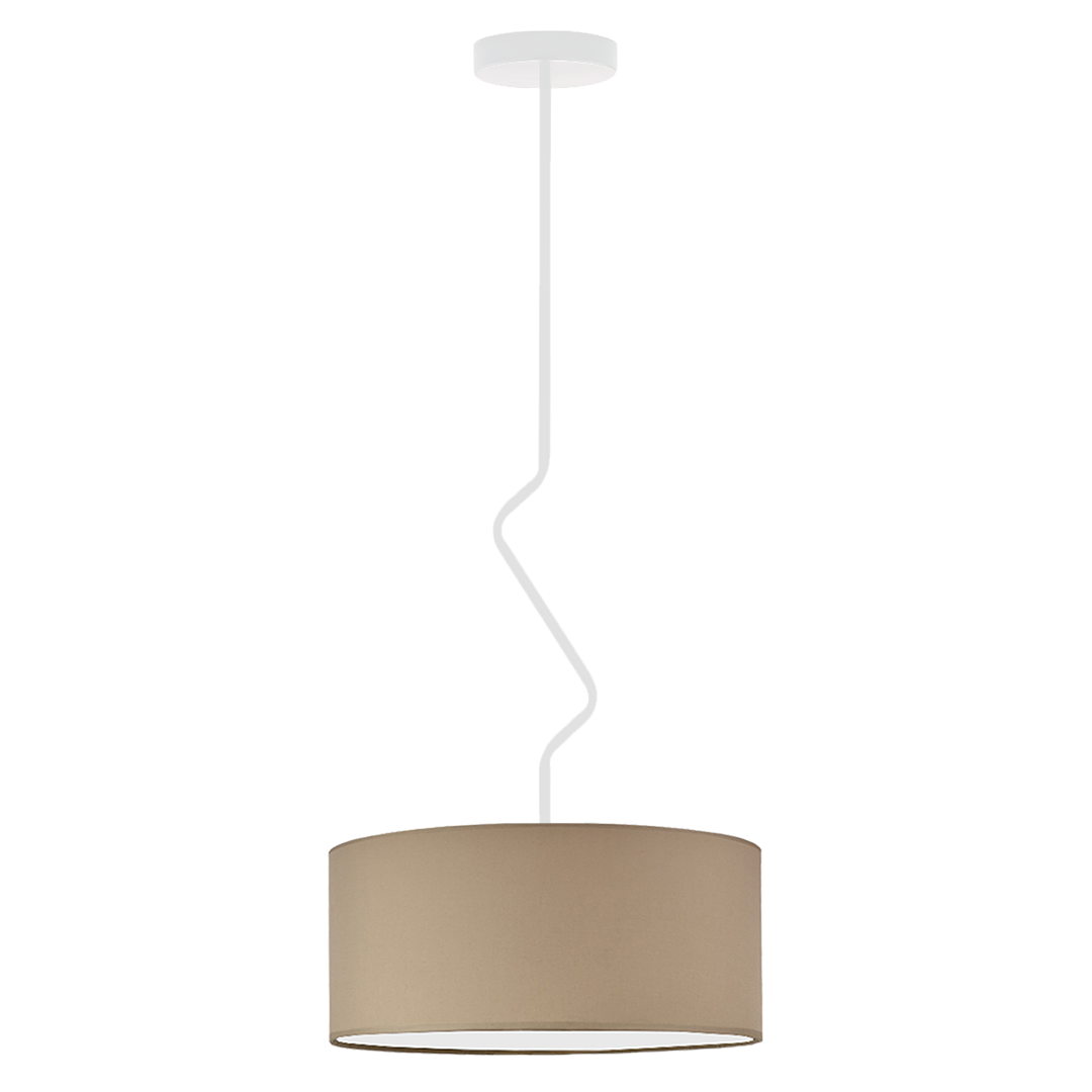 Beżowa lampa sufitowa LED do sypialni LOZANNA fi - 40 cm