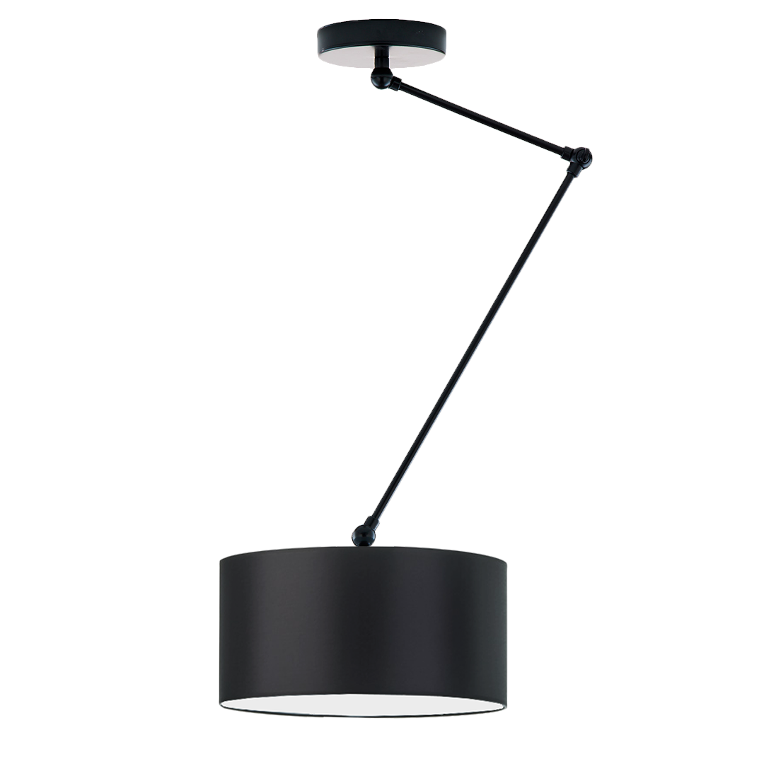Czarna lampa na wysięgniku NEWA