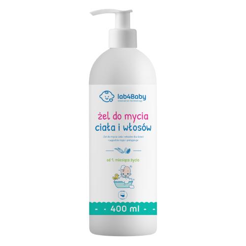 Lab4Baby Żel do mycia ciała i włosów, 400ml