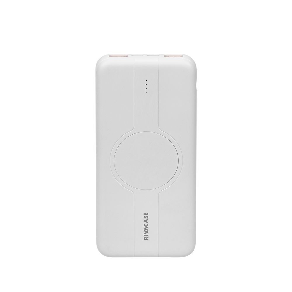 RIVACASE Powerbank VA2601 10000 mAh USB-C 20W + Qi 10W biały