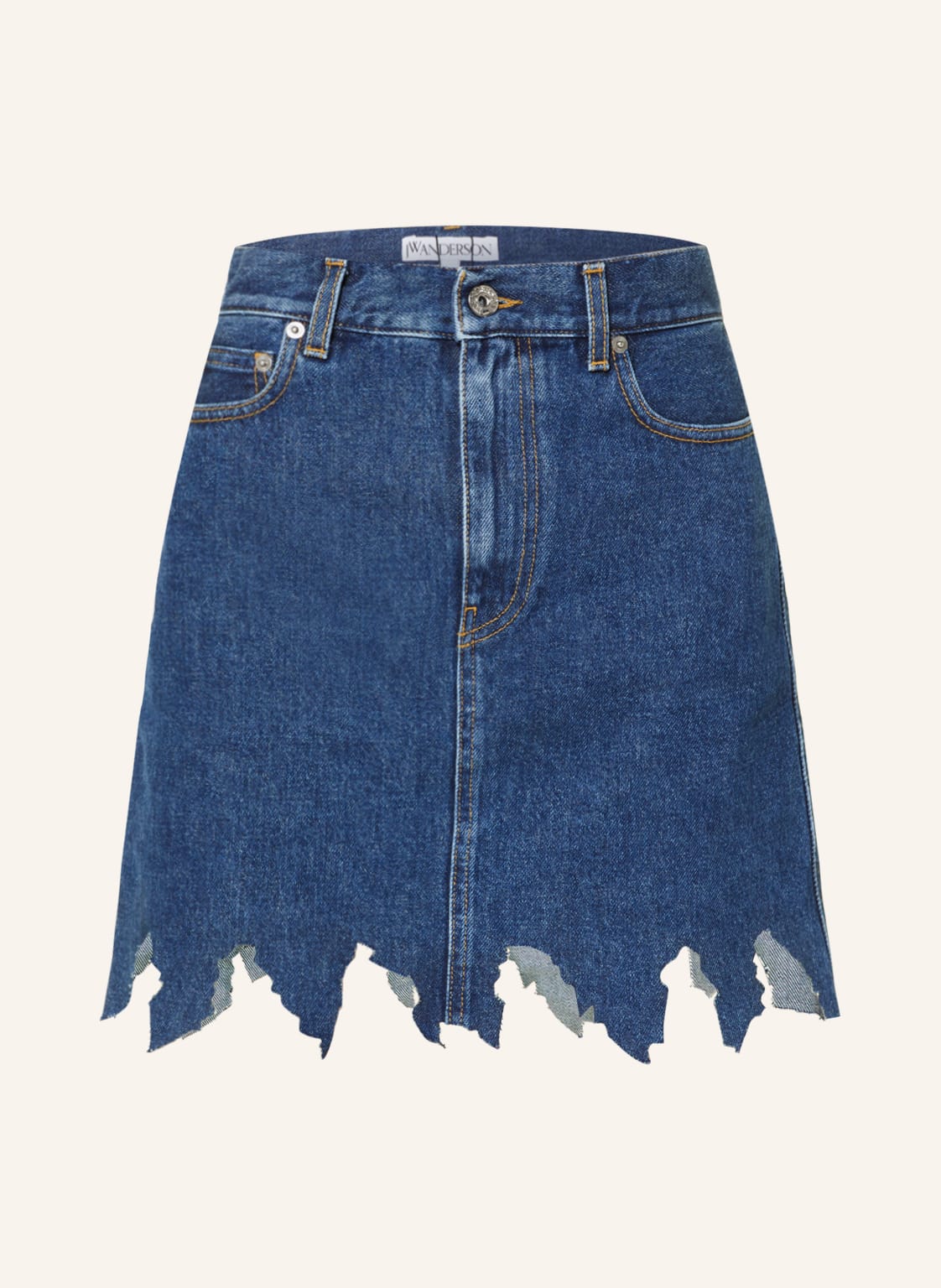 Jw Anderson Spódnica Jeansowa blau