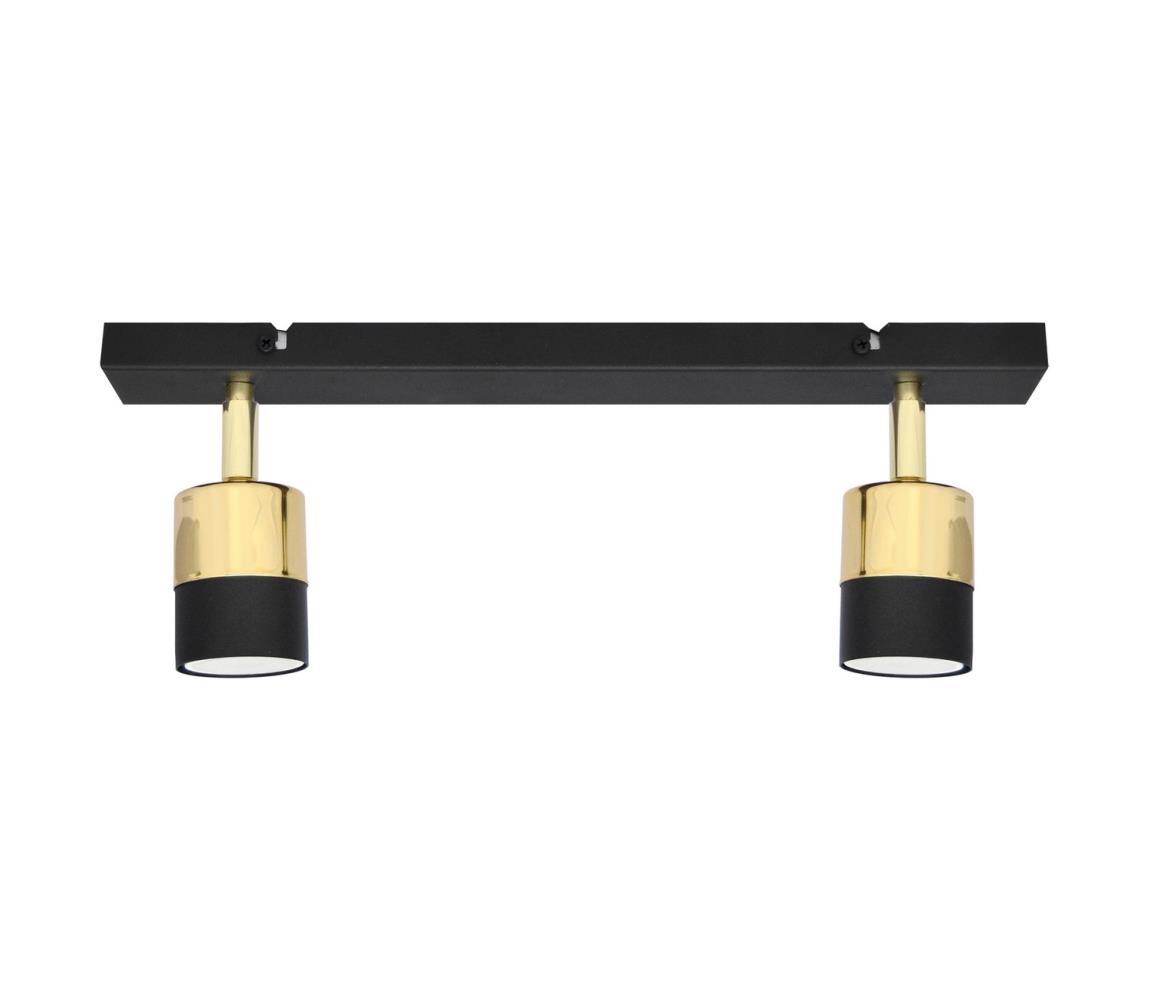 LED Oświetlenie punktowe TUBSSON 2xGU10/4,8W/230V czarne/złote