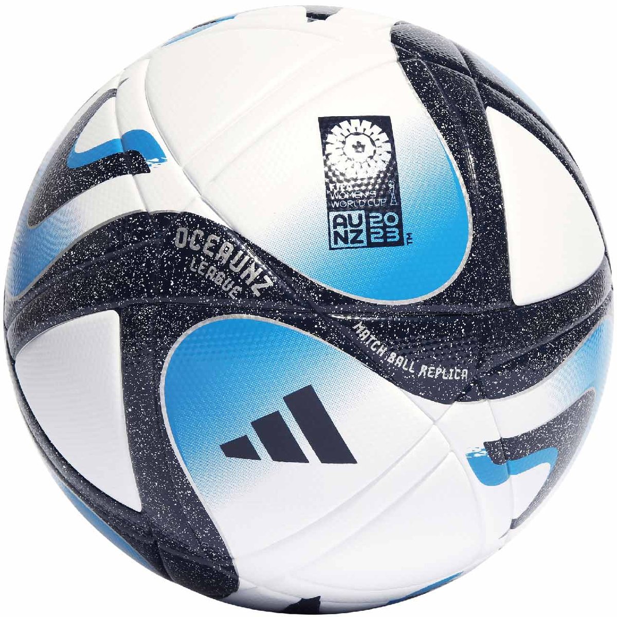 Piłka nożna adidas Oceaunz League biało-niebiesko-czarna HT9015-5