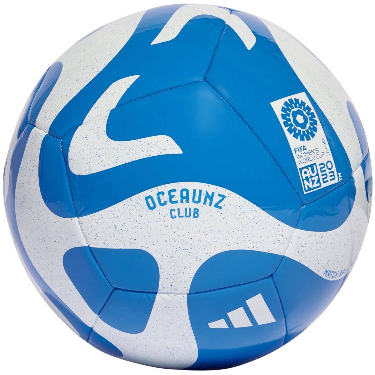 Piłka nożna adidas Oceaunz Club biało-niebieska HZ6933-4