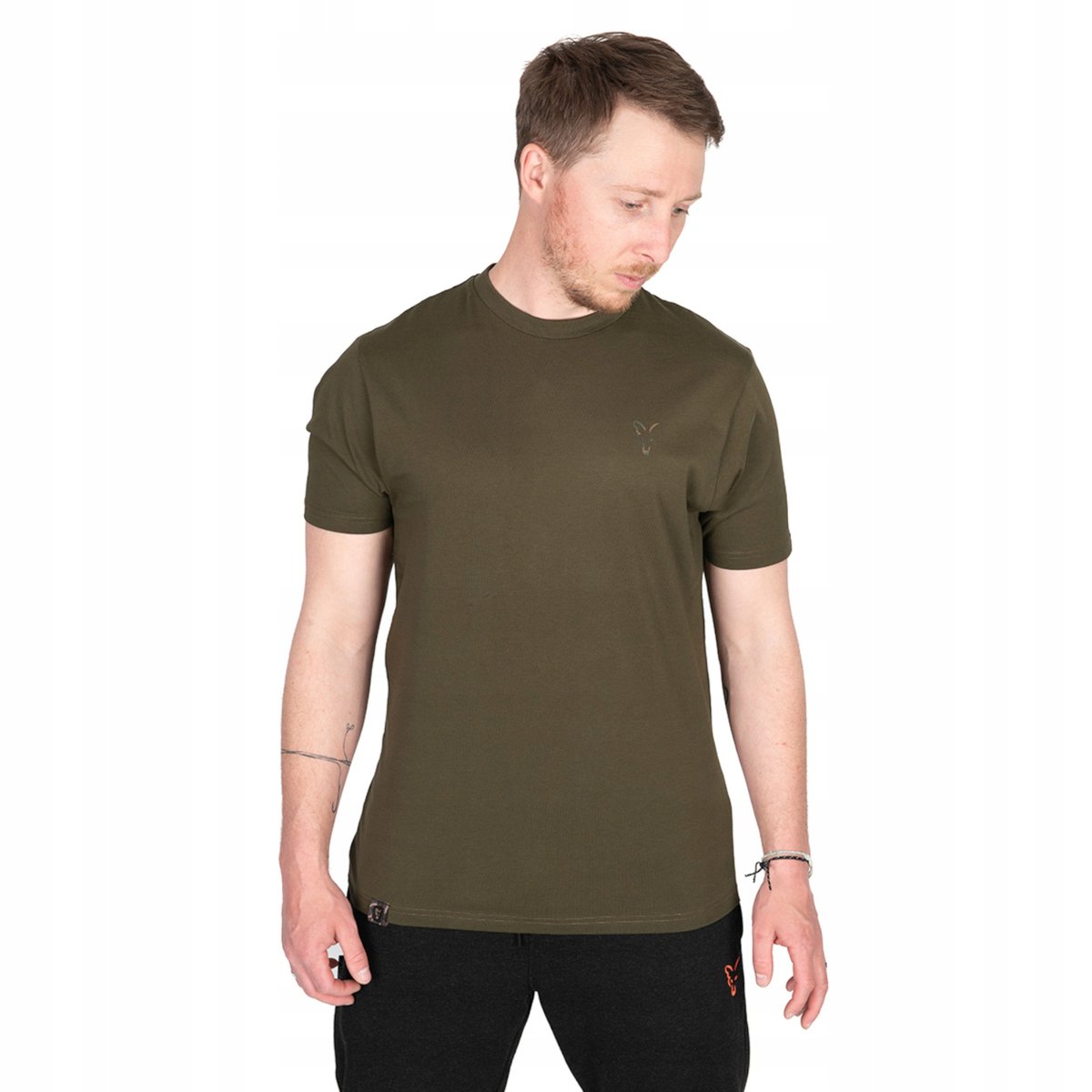 KOSZULKA WĘDKARSKA FOX KHAKI LARGE PRINT R. M