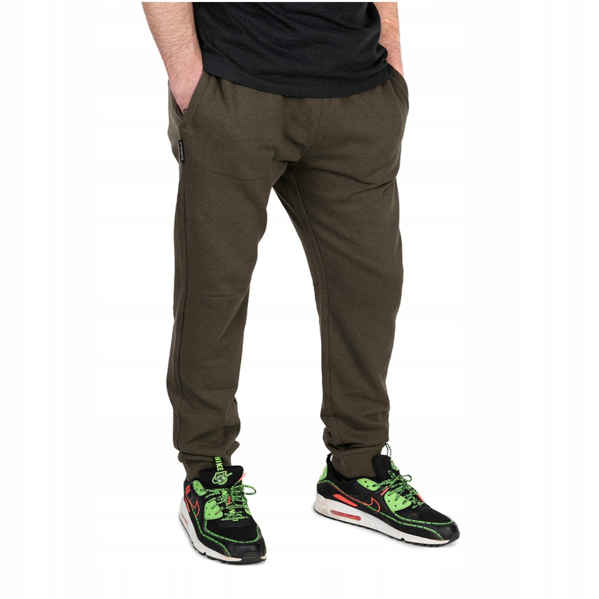 SPODNIE WĘDKARSKIE DRESOWE FOX LW GREEN BLACK R. M
