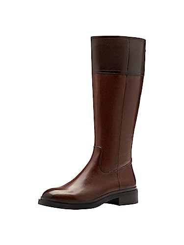 Tamaris Damskie botki 1-1-25540-41, Cognac Comb, 39 EU