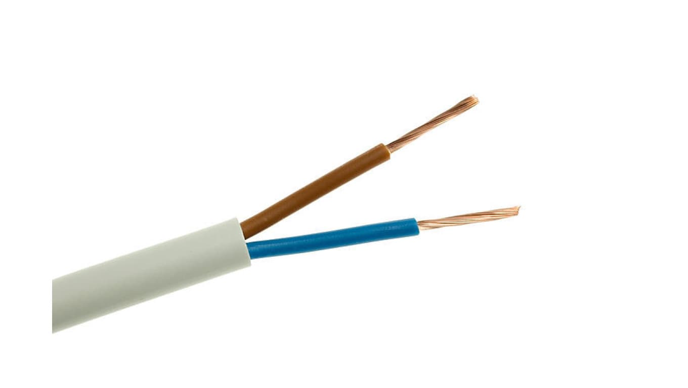 PRZEWÓD MIESZKANIOWY H03VV-F OMY 2X1.0 BIAŁY 300V