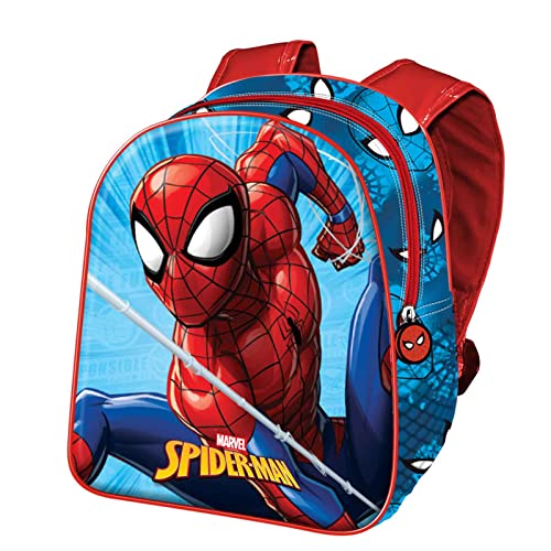 Spiderman Climb-3D mini plecak, niebieski, NIEBIESKI, Jeden rozmiar, 3D Mini plecak Climb