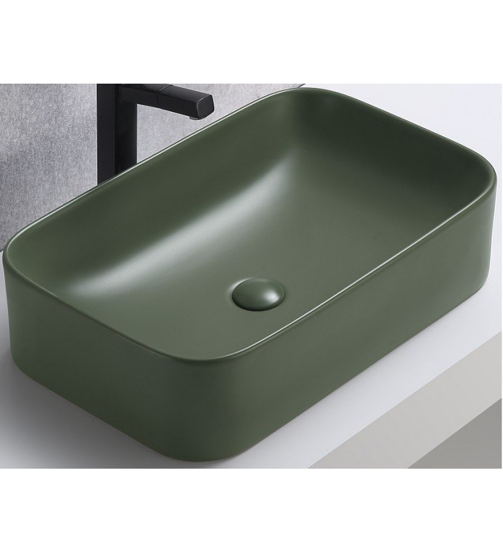 UN-KAMA-MFG-60 Umywalka/Washabsin/Matowa Zieleń Lasu/Matt Forest Green 61 cm