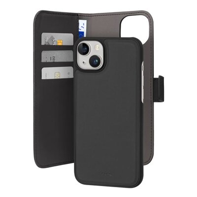 Etui PURO Wallet Detachable 2w1 do Apple iPhone 15 Plus Czarny