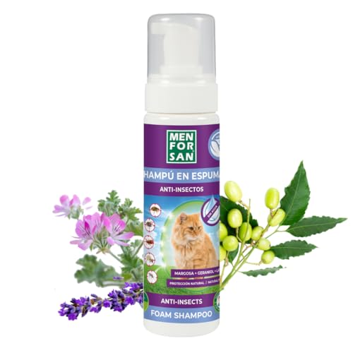 MENFORSAN Szampon w piance przeciw owadom dla kotów, 200ml