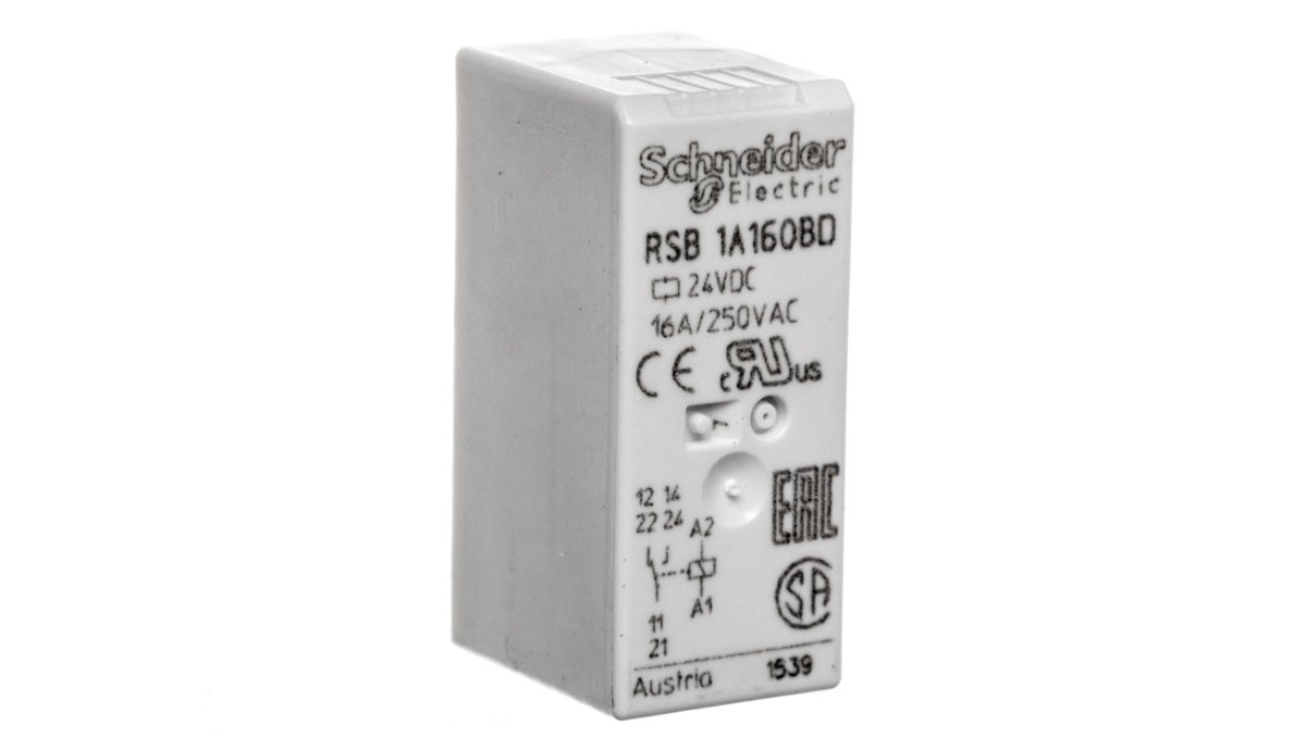 Schneider Electric Przekaźnik-interfejsowy-24V-DC-16A-1C-O RSB1A160BD