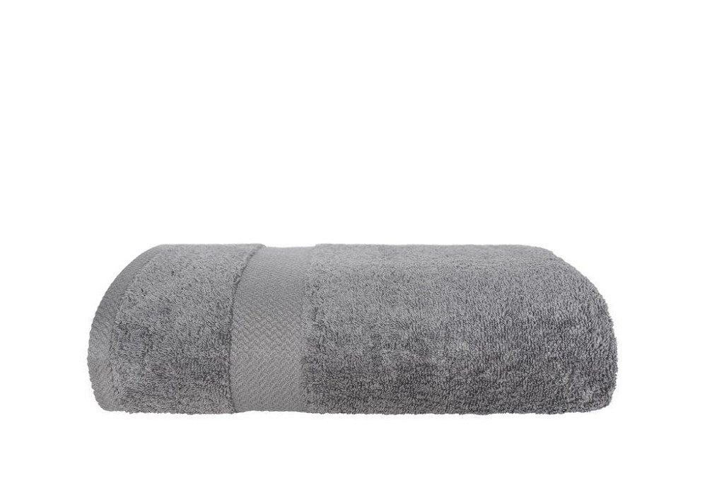 Ręcznik Fashion 50x100 cm szary 550g/m2 z bordiurą frotte bawełniany jednobarwny