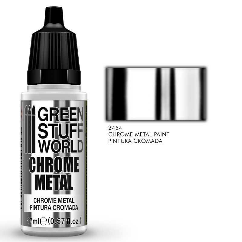 Green Stuff World: Farba Chromowa        Metaliczna 17Ml