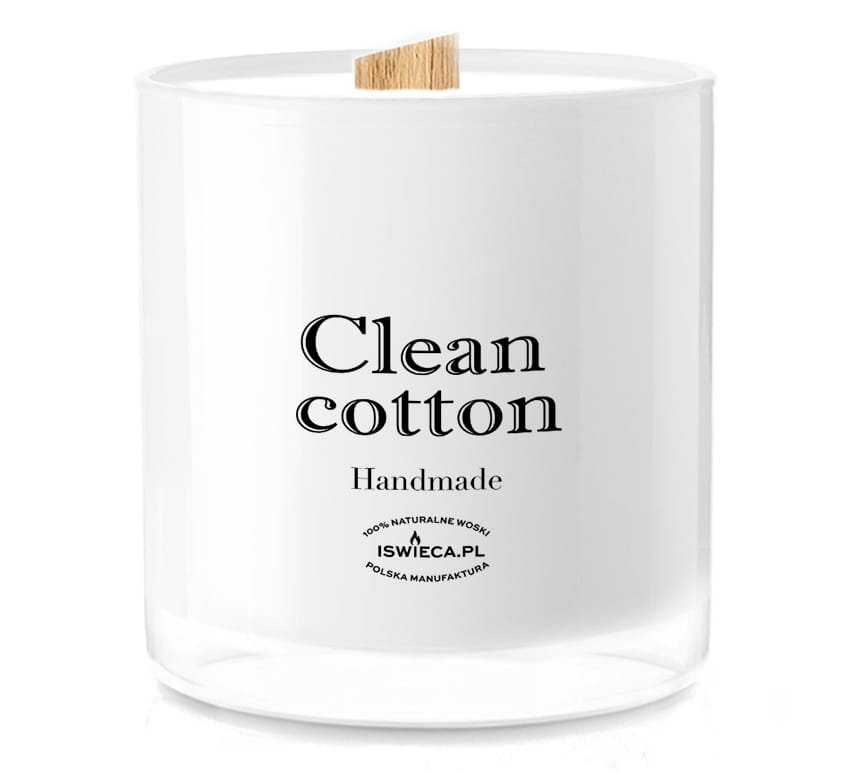 Clean Cotton. Świeca Sojowa 230 ml.