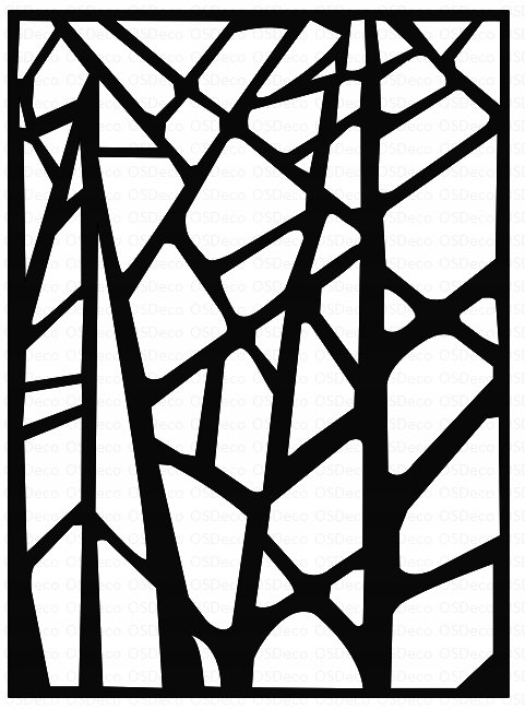 Dekoracja Ścienna Panel 3D Ażur Geometryczny R115