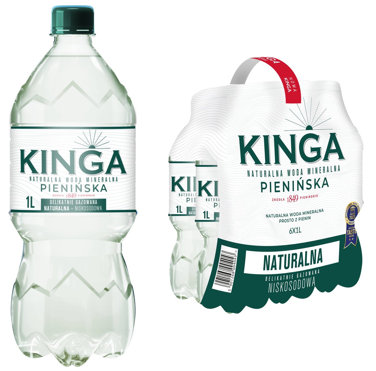Naturalna Woda Mineralna Kinga Pienińska naturalna 1000 ml x6