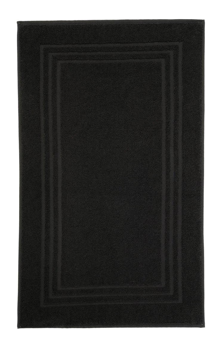 Kleine Wolke Lodge zasłona frotte, bawełna, czarna, 50 x 80 cm