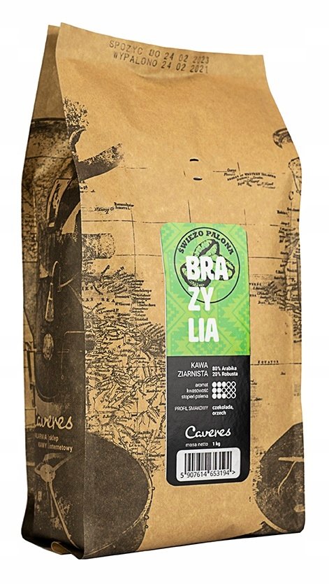 Brazylia Santos - Kawa Ziarnista 1Kg