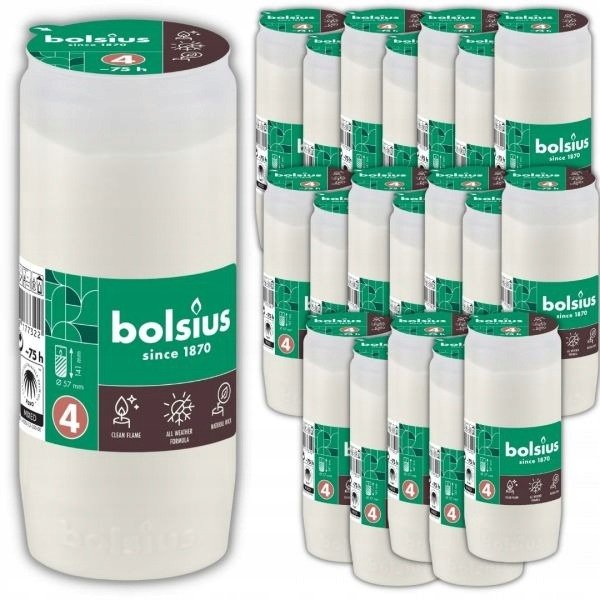 Wkład do zniczy Bolsius RC4 72H (wys.141 mm) x 20 sztuk