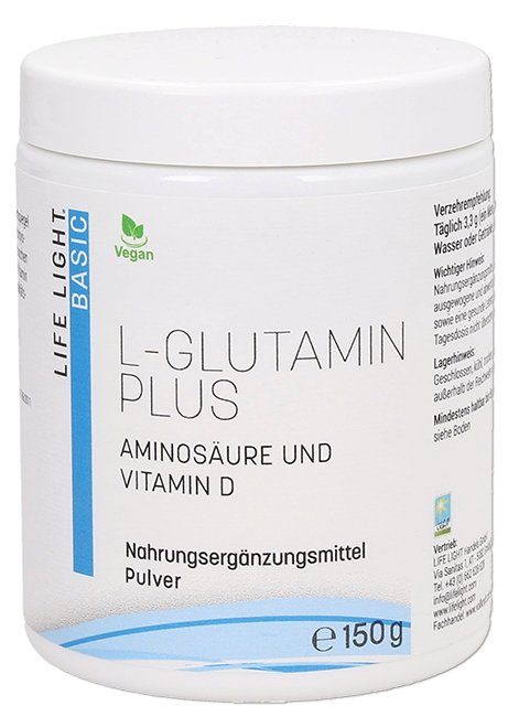 Life Light L-GLUTAMINA PLUS PROSZEK 150g Glutamina + Witamina D