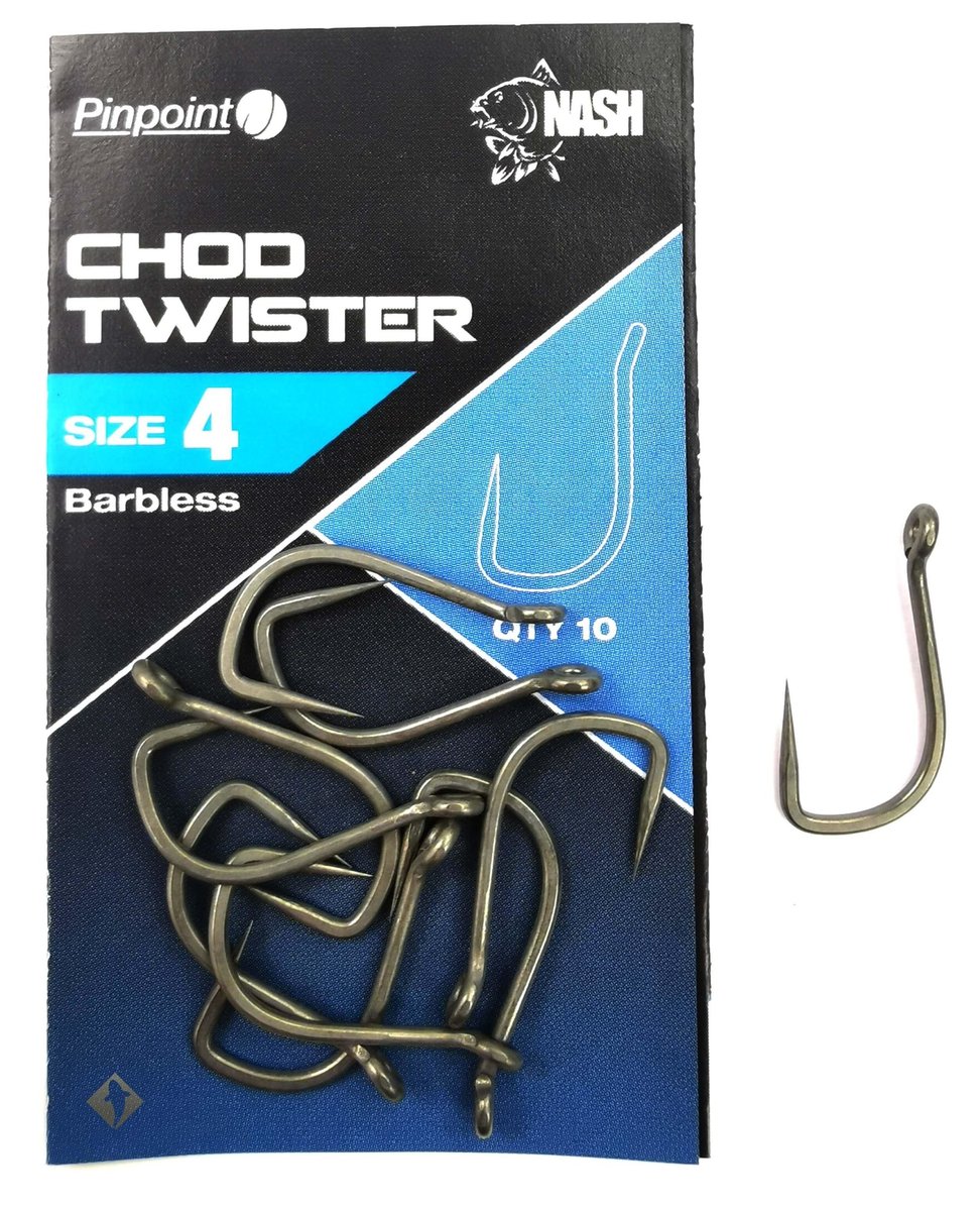 Nash Haczyki Chod Twister 4 Bezzadziorowe 10Szt