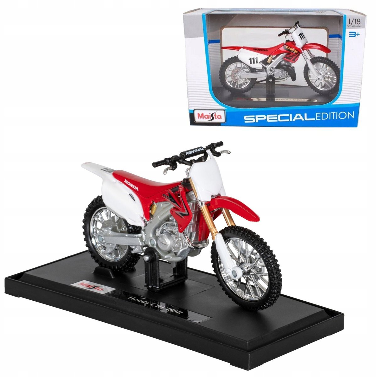 Honda Crf450R Model Skala 1:18 Maisto