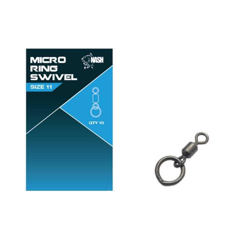 Krętlik Micro Z Kółkiem Swivel 10szt Nash