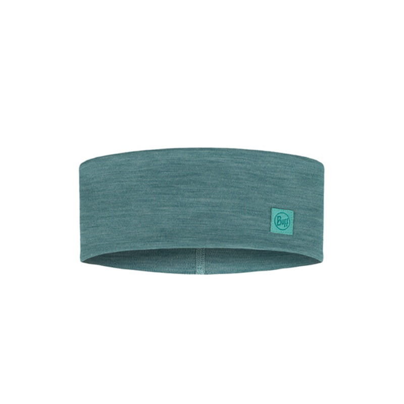 Opaska z wełny merino Buff Merino Wide Headband Solid Pool