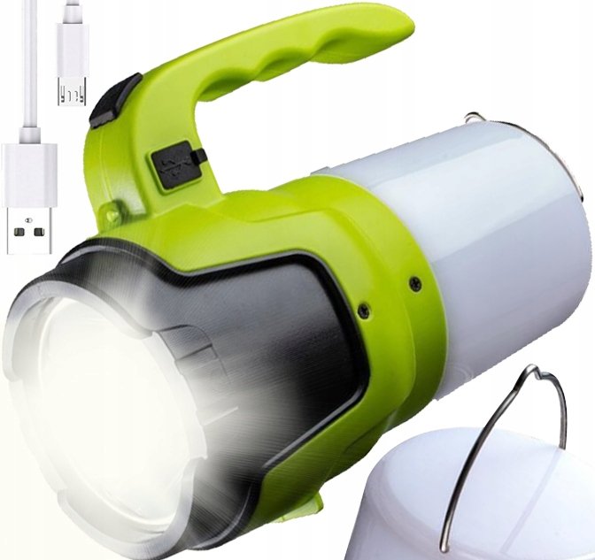 Latarka Akumulatorowa Mocny Szperacz Led Usb Moc R5-T6