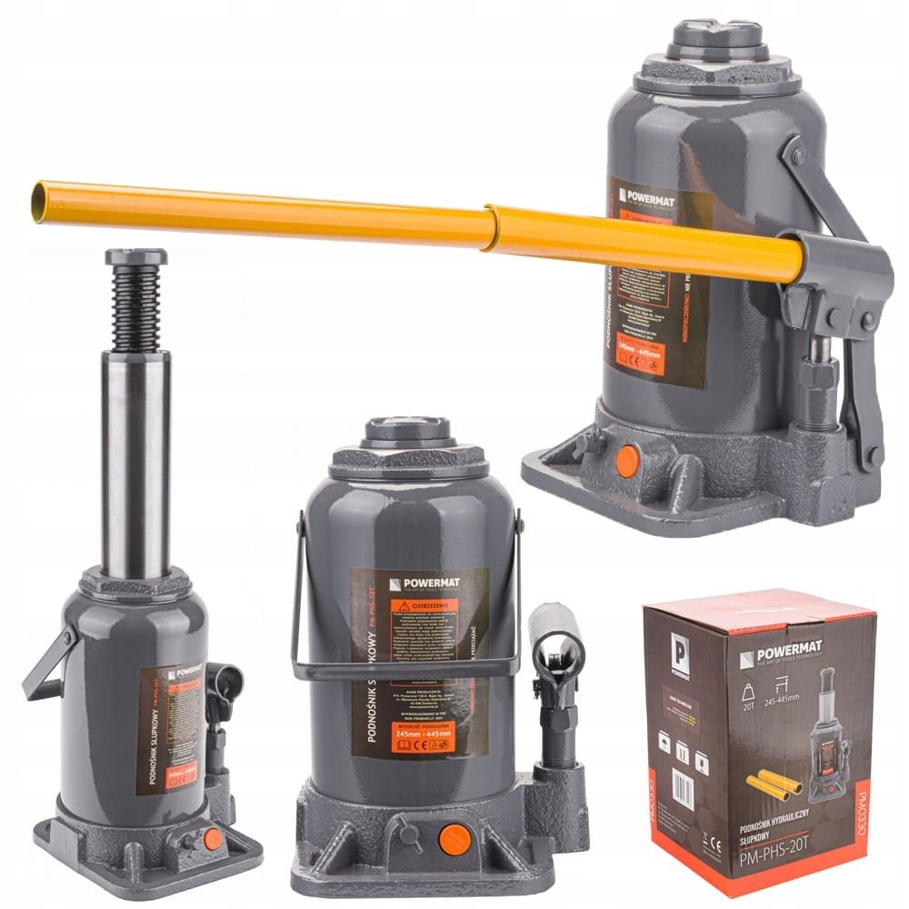 PODNOŚNIK HYDRAULICZNY SŁUPKOWY LEWAREK 20T 445mm