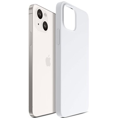 3mk Hardy Silicone MagCase do iPhone 15 Plus Silver-White