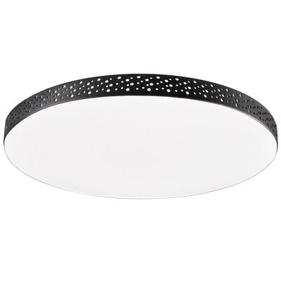 Ledowy plafon Moon 321947 Polux 18W 4000K okrągły czarny biały