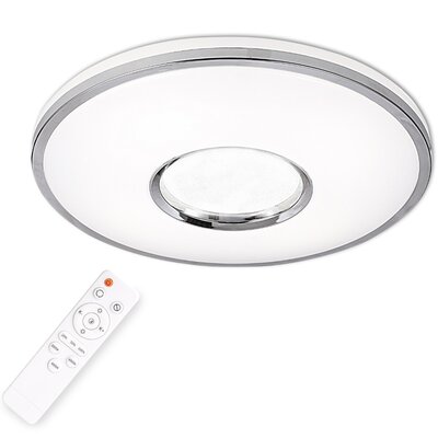 Polux Plafon LAMPA sufitowa LEON 310774 okrągła OPRAWA LED 24W 2700-6500K metalowa biała 310774