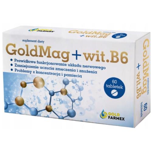 GoldMag + witamina B6, 60tabl. GoldFarmex