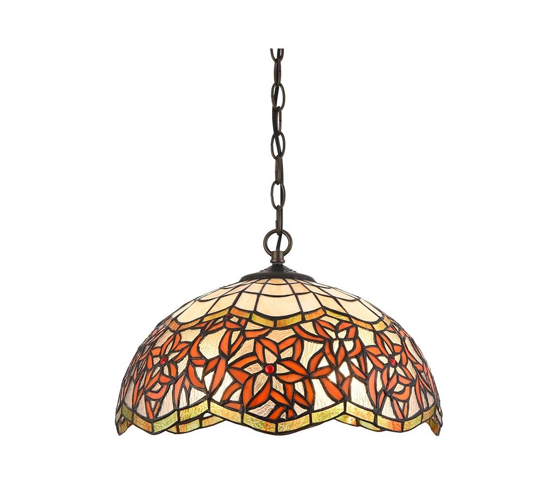 Prezent 232 - Żyrandol na łańcuchu TIFFANY 2xE27/60W/230V