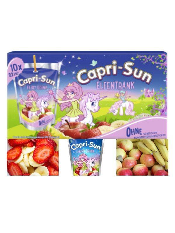 CAPRI SUN NIEMIECKI NAPÓJ WIELOOWOCOWY W WORECZKU UNICORN ELFEN JEDNOROŻEC 10X200ML