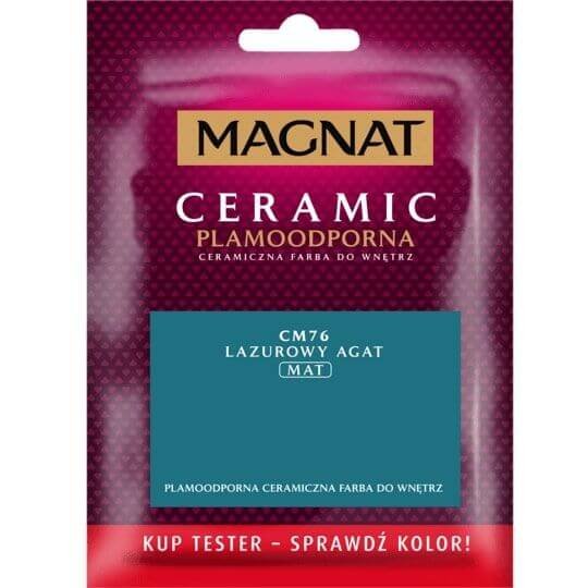 Farba ceramiczna Ceramic lazurowy agat tester