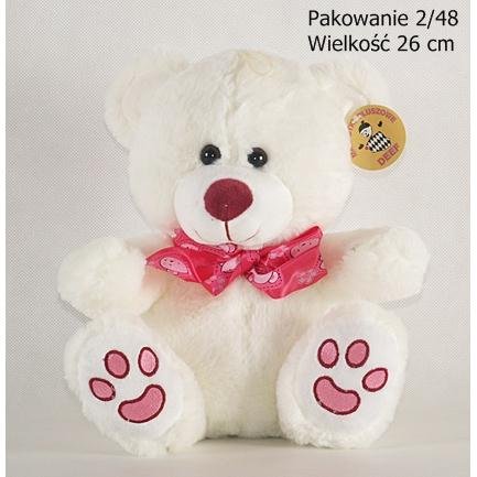 Deef Pluszak Miś 23cm De Siedzacy z Kokarda 3483