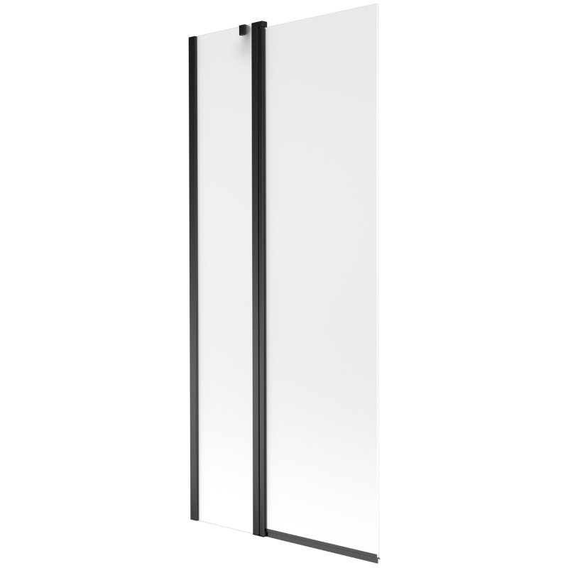 Mexen Flip parawan nawannowy 1-skrzydłowy 80 x 150 cm, szron, czarny