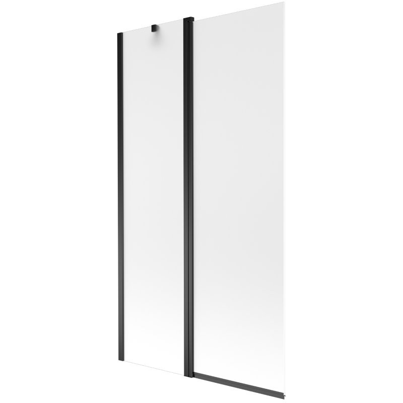 Mexen Flip parawan nawannowy 1-skrzydłowy 100 x 150 cm, szron, czarny