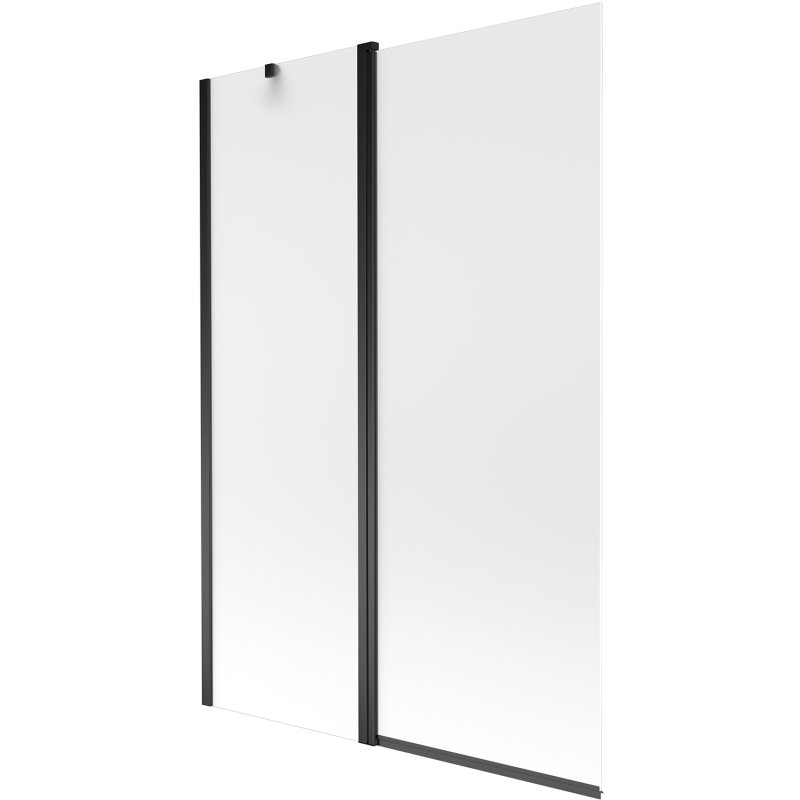 Mexen Flip parawan nawannowy 1-skrzydłowy 120 x 150 cm, szron, czarny