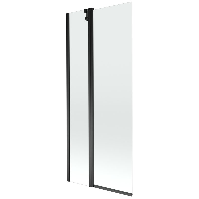 Mexen Flip parawan nawannowy 1-skrzydłowy 80 x 150 cm, transparent, czarny