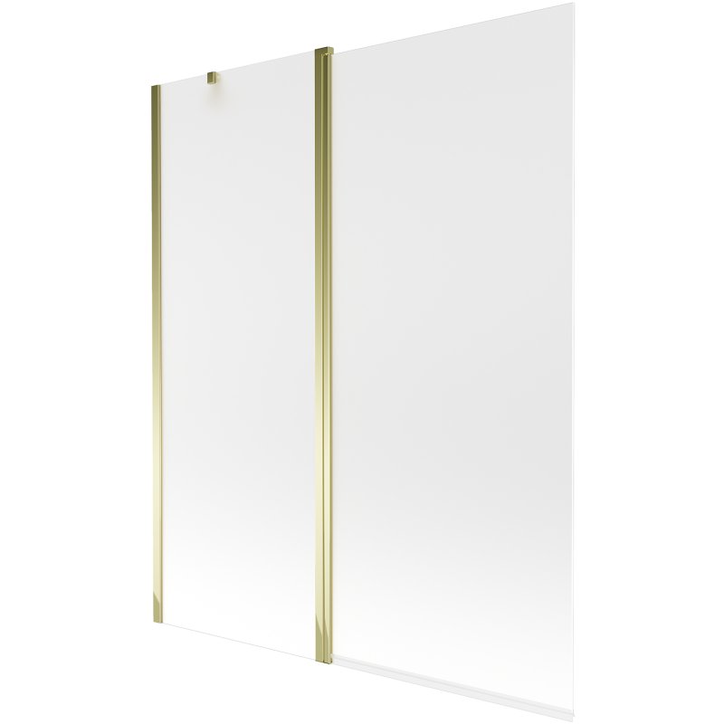 Mexen Flip parawan nawannowy 1-skrzydłowy 140 x 150 cm, szron, złoty