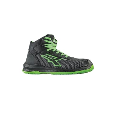 U-Power RI10334 Linea Red Industry Green Model LAKE Buty robocze, Neutralny Carbon S3 SRC CI ESD, Czarny, 42 Rozmiar
