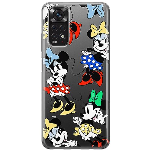ERT GROUP etui na telefon Xiaomi REDMI NOTE 11 4G/ 11S 4G, case oryginalny i oficjalnie licencjonowany przez Disney, wzór Minnie 076, optymalnie dopasowane, plecki z TPU częściowo przeźroczyste