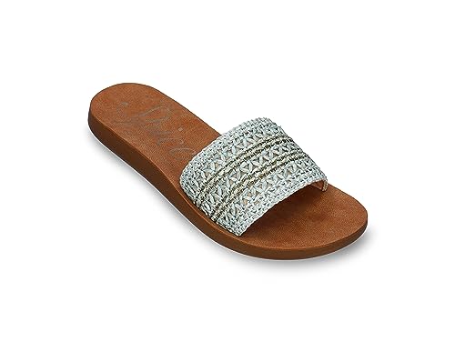 SPICE UP Massa, Płaskie Sandały Damskie, 31006 Zielony, 39 EU